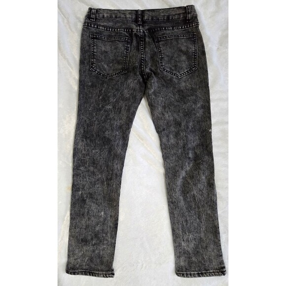 Acid Wash Black Distressed Knees Trestles Supply Co. CALIFORNIA REPUBLIC Boys 16 - Picture 3 of 8